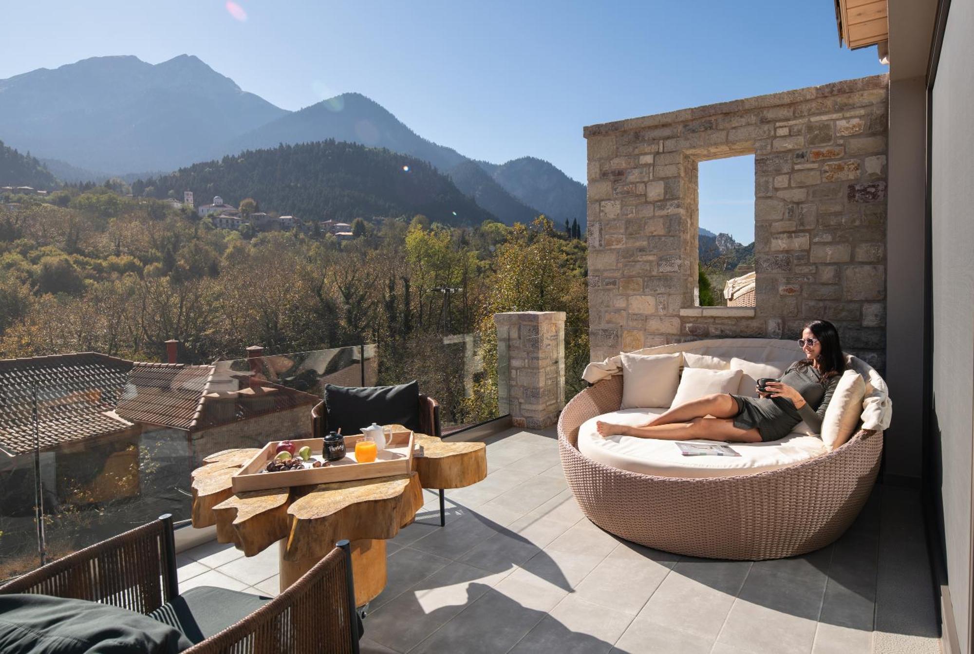 Evora Luxury Suites Mega Chorio Exterior foto